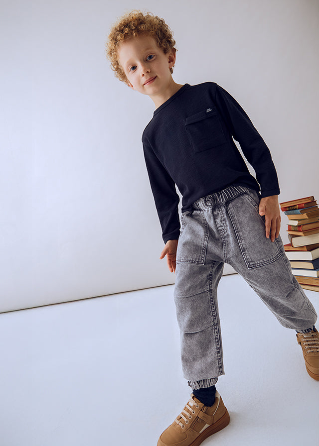 jeans bimbo con elastico