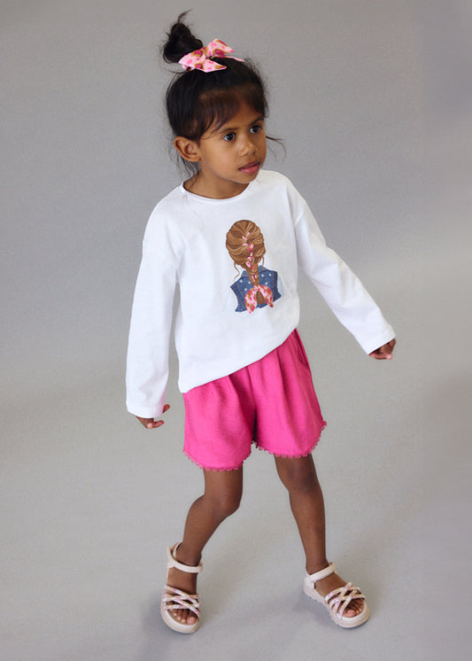 t-shirt bimba m/lunga stampa