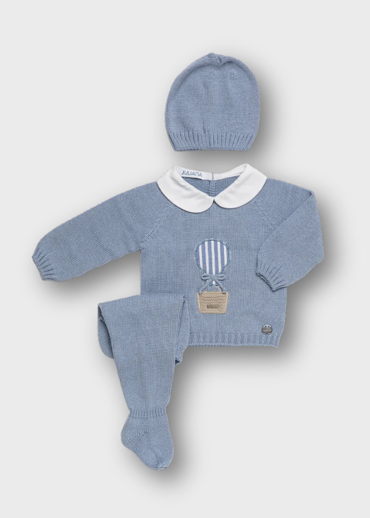 completino neonato tricot+cuffietta lungo