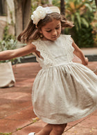 abito bimba elegante lino