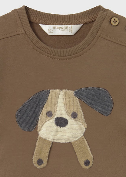 felpa neonato cagnolino