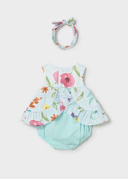 abitino+coulotte neonata fantasia fiori
