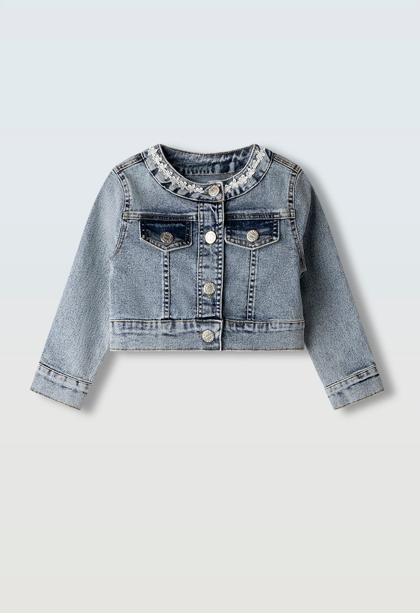 giubbino bimba jeans denim