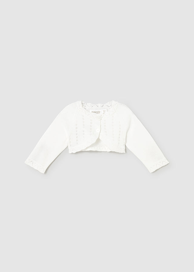 cardigan neonata corto