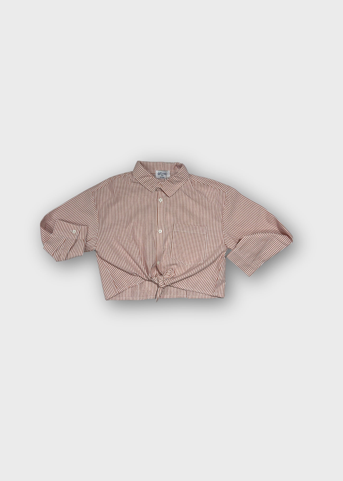 camicia bimba rigato m/lunga