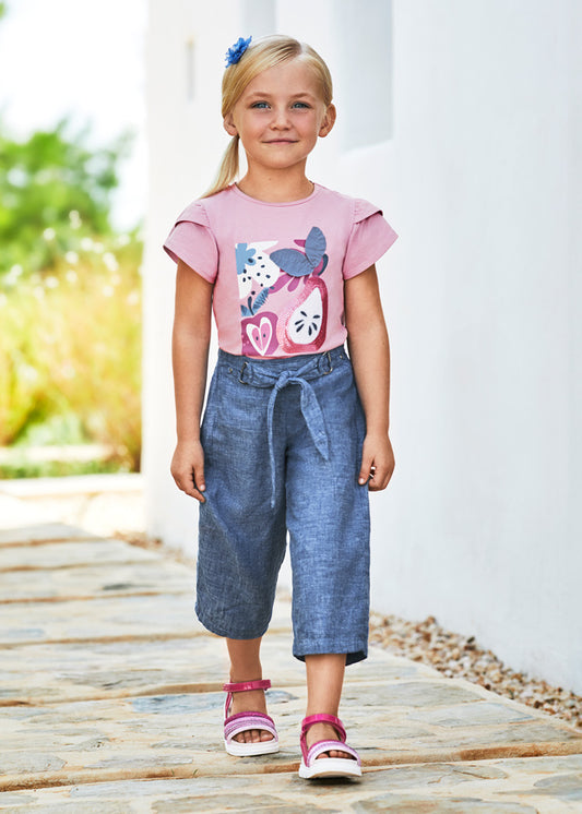 pantaloni lino bimba