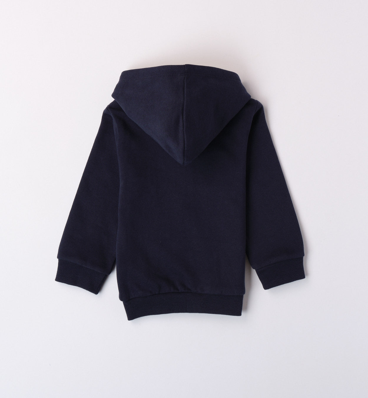 Felpa full zip con stampa a rilievo