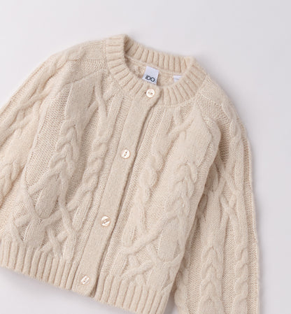 cardigan bimba treccia