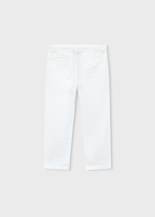 pantaloni bimbo lunghi lino