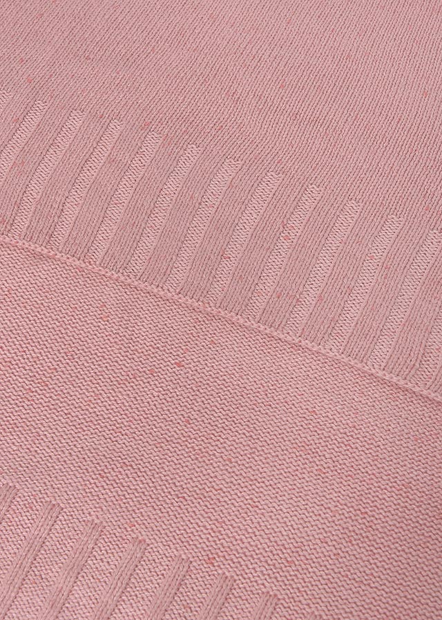 copertina neonata tricot cotone melange