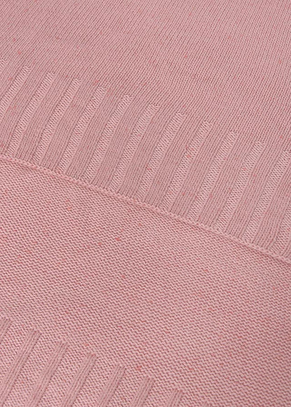 copertina neonata tricot cotone melange