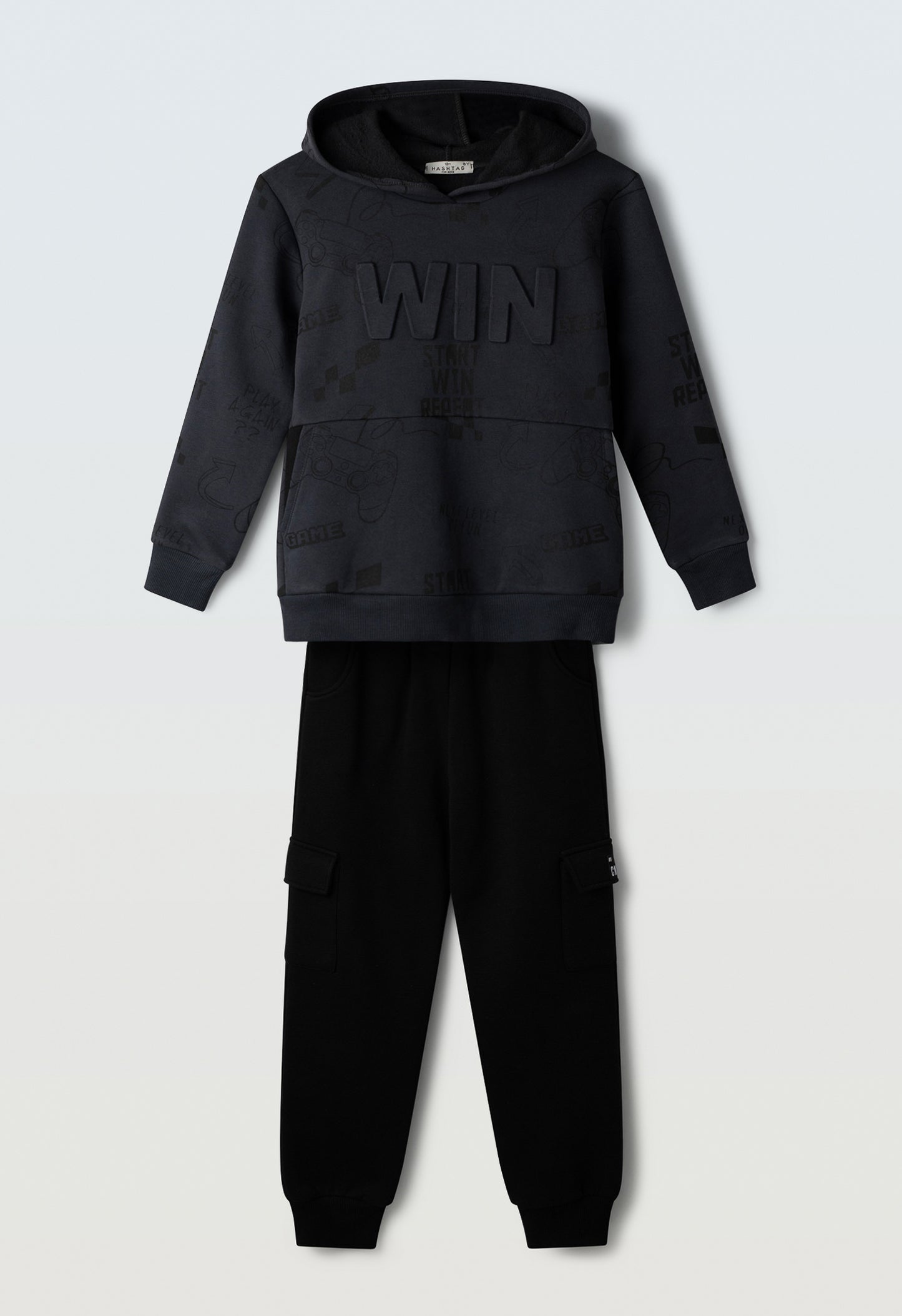 completo junior felpa cappuccio