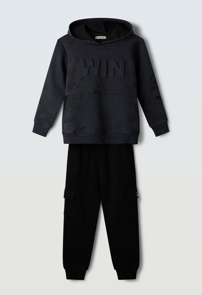 completo junior felpa cappuccio