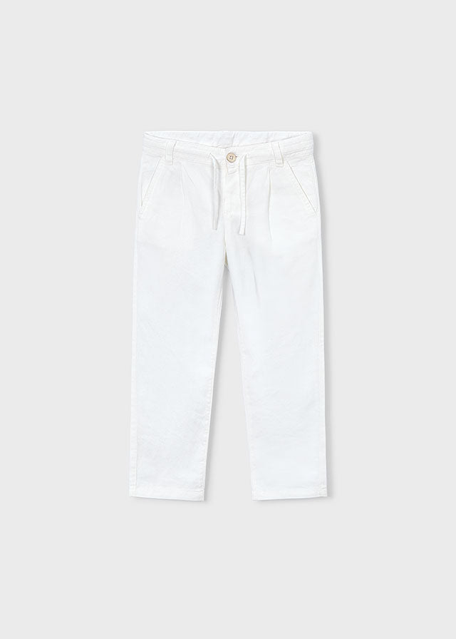 pantaloni bimbo lunghi lino