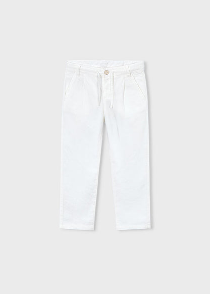 pantaloni bimbo lunghi lino