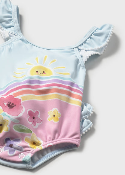 costumino mare intero+cappellino neonata
