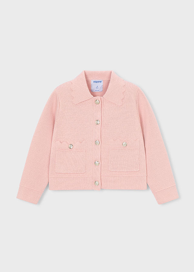 giacca bimba tricot collo