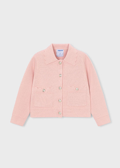 giacca bimba tricot collo