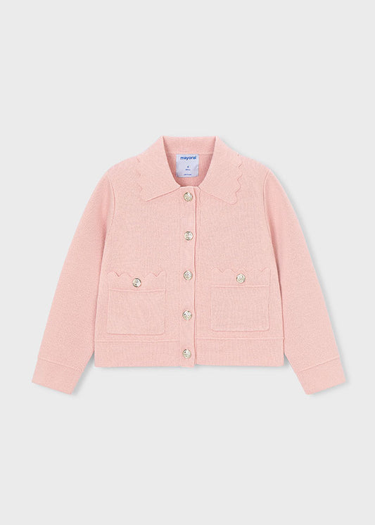 giacca bimba tricot collo