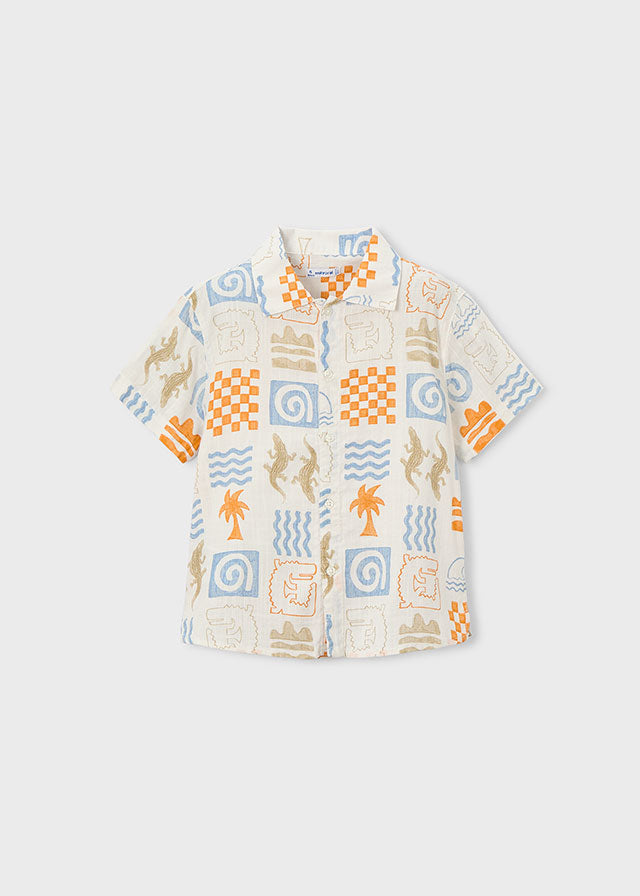 camicia bimbo fantasia m/corta