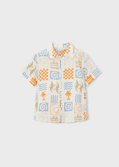 camicia bimbo fantasia m/corta