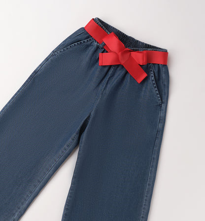 pantaloni bimba c/cintura lungo