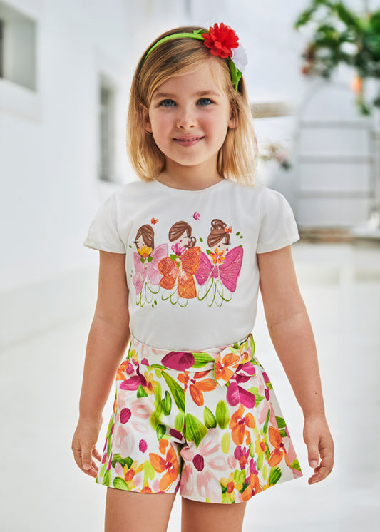short bimba fantasia fiori