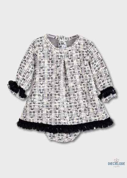 copertina neonata tricot fiocco