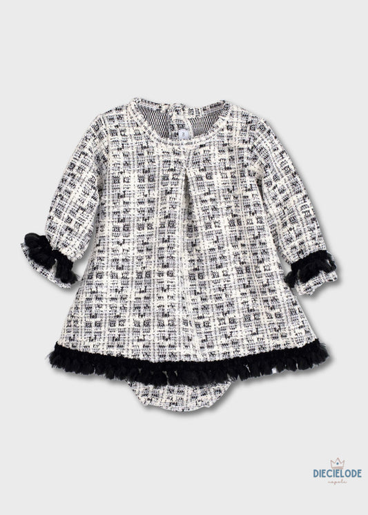 copertina neonata tricot fiocco