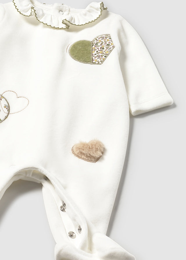 abitino neonata cotone e toulle