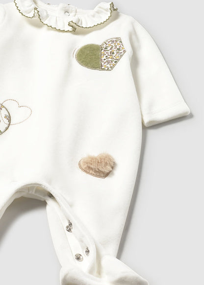 abitino neonata cotone e toulle