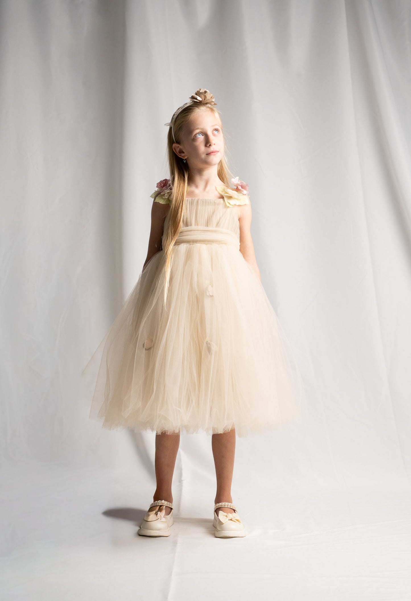 abito bimba elegante toulle