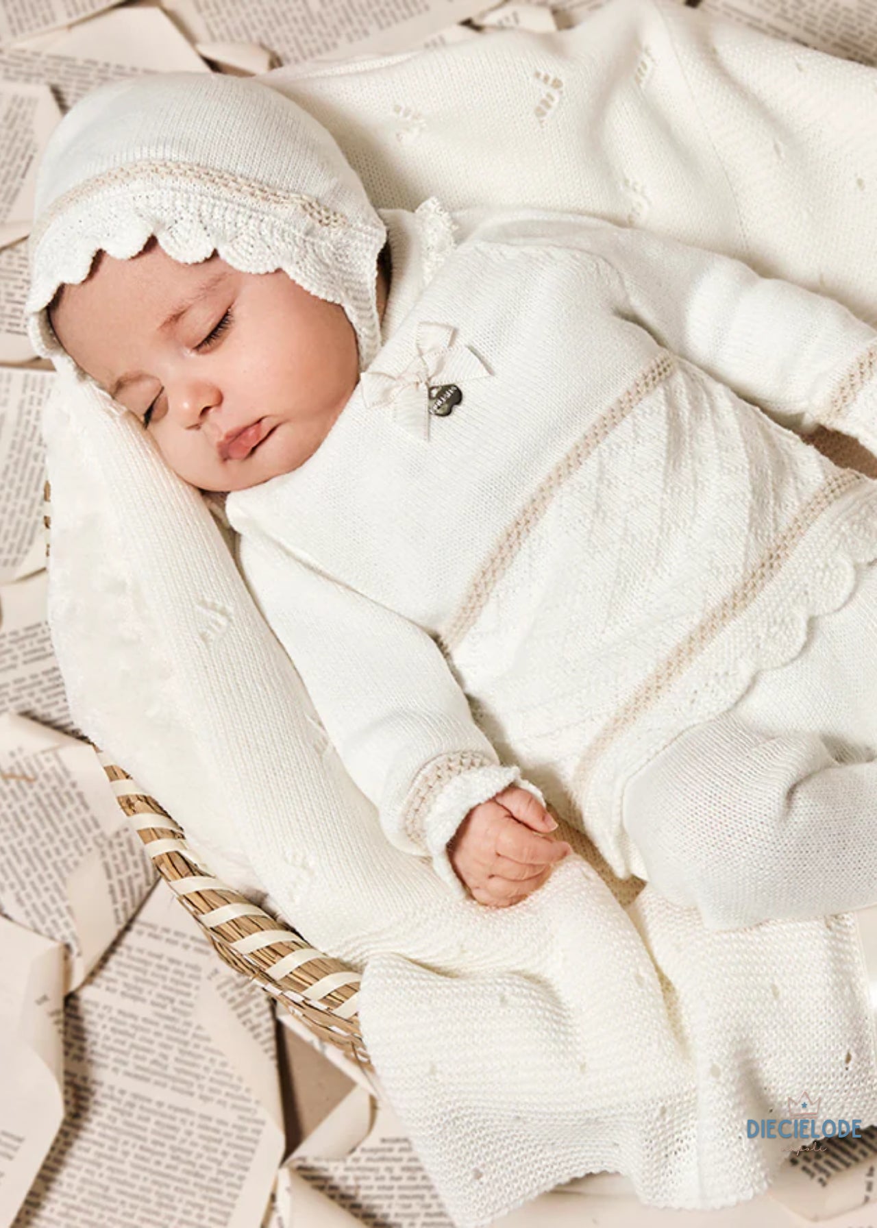 cardigan neonato tricot costina