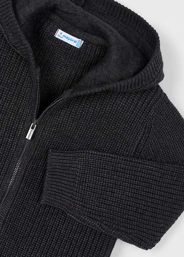 maglia bimbo tricot aperta cappuccio