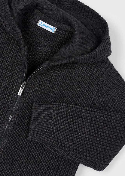 maglia bimbo tricot aperta cappuccio