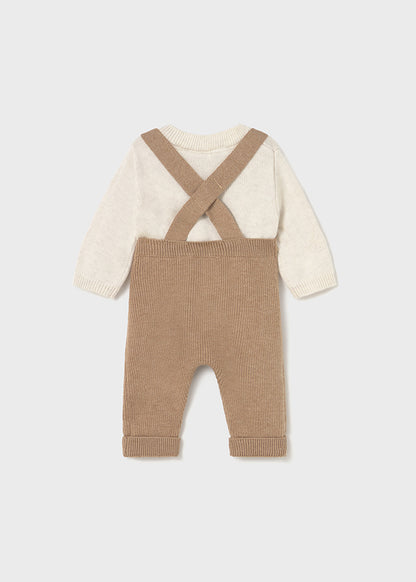 completino neonato tricot salopette