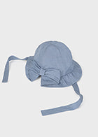 cappellino neonata cotone fiocco