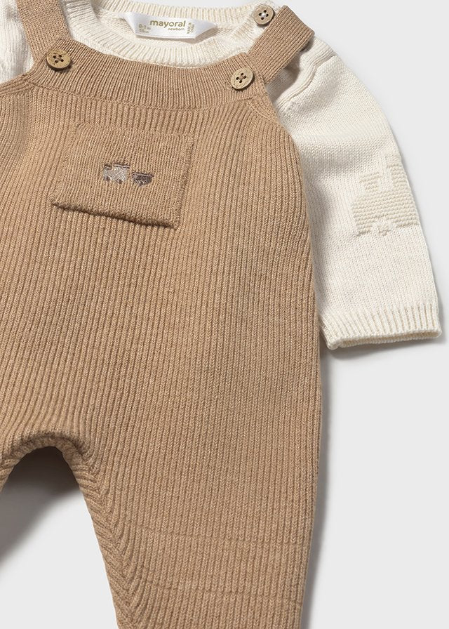 completino neonato tricot salopette