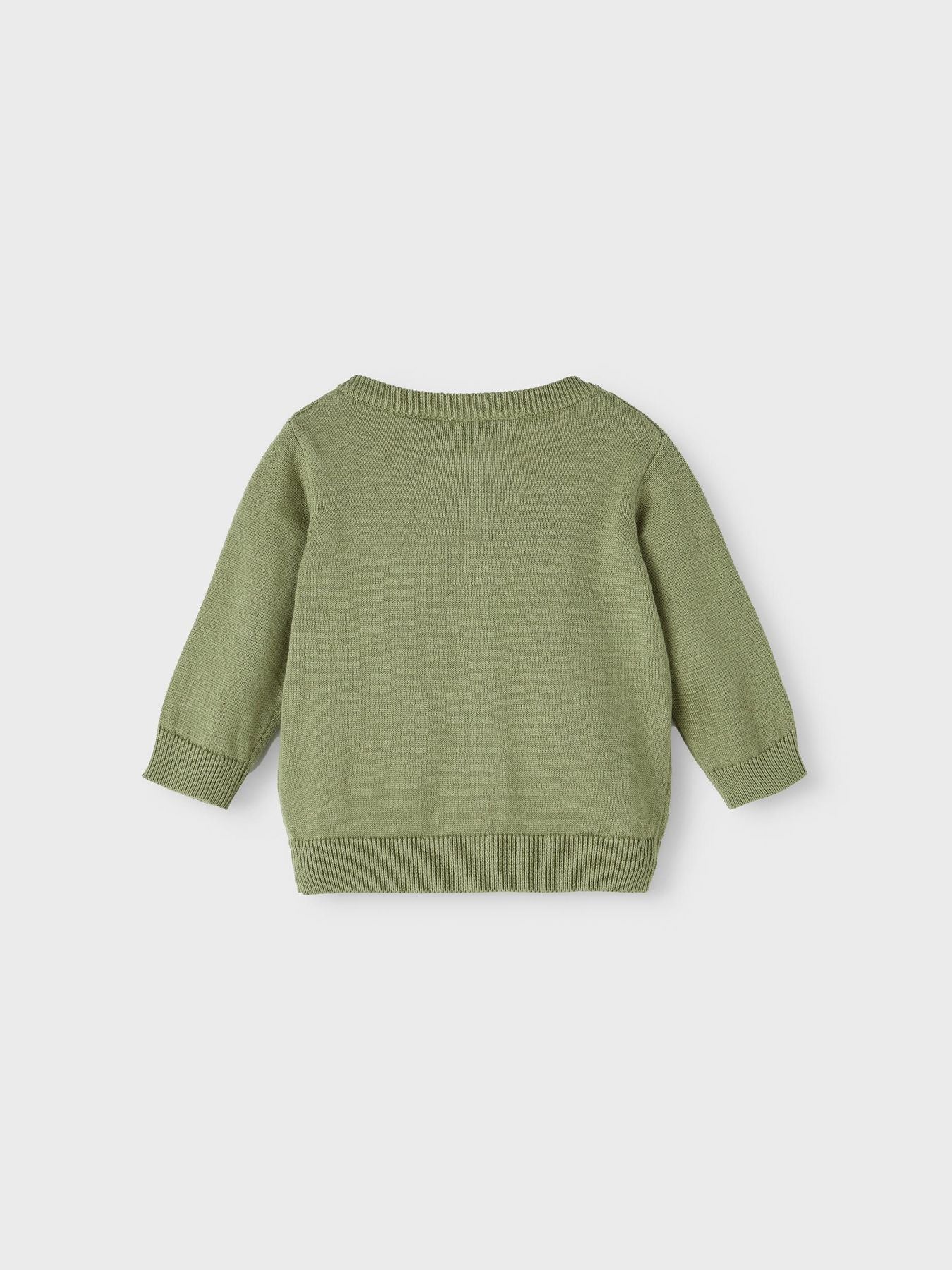 Cardigan con taschini ricamati