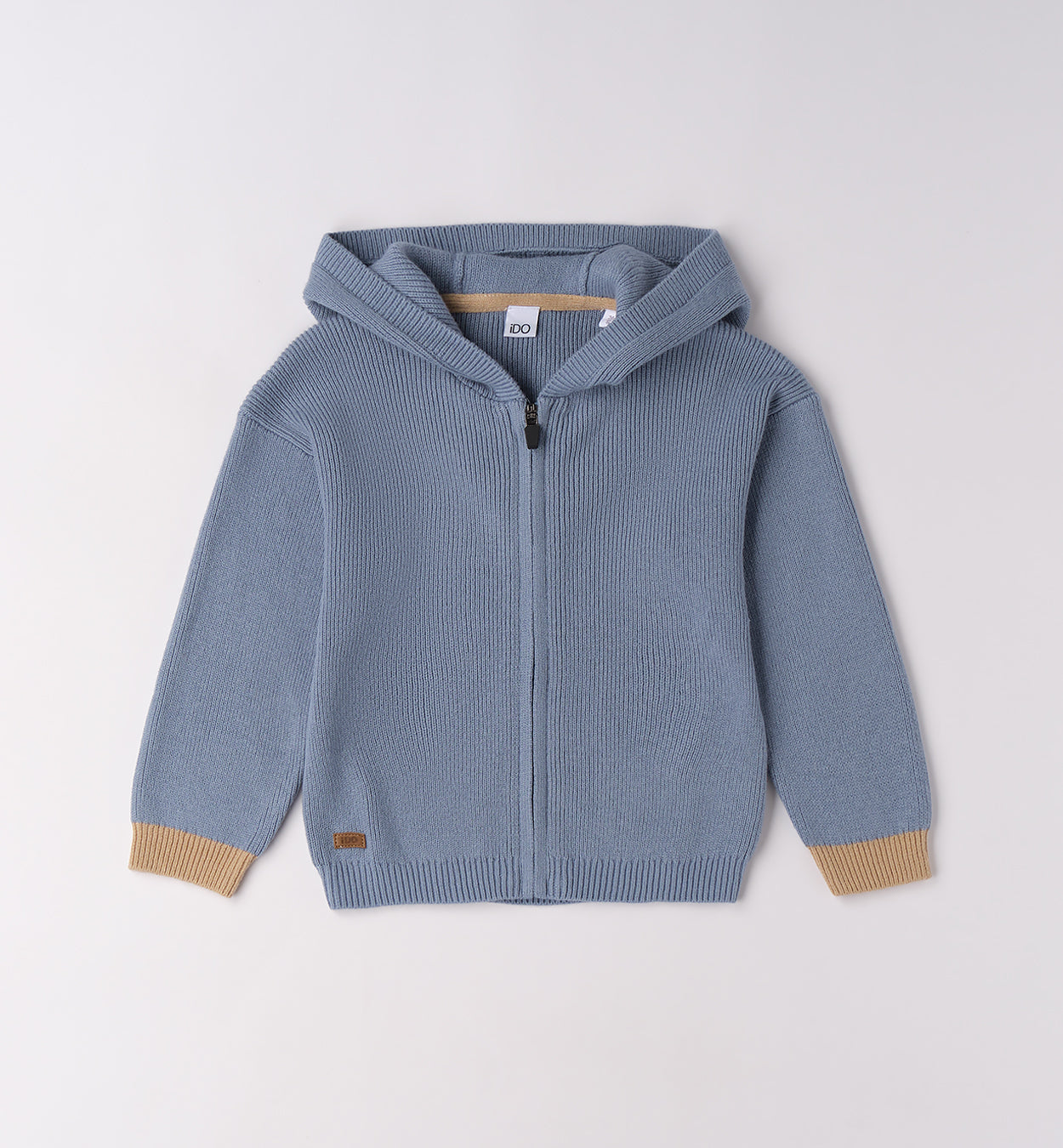 cardigan bimbo tricot cappuccio