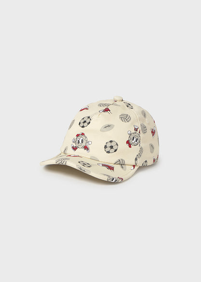 cappello neonato visiera cotone