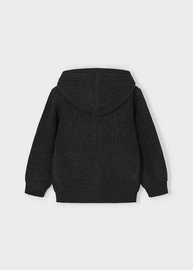 maglia bimbo tricot aperta cappuccio