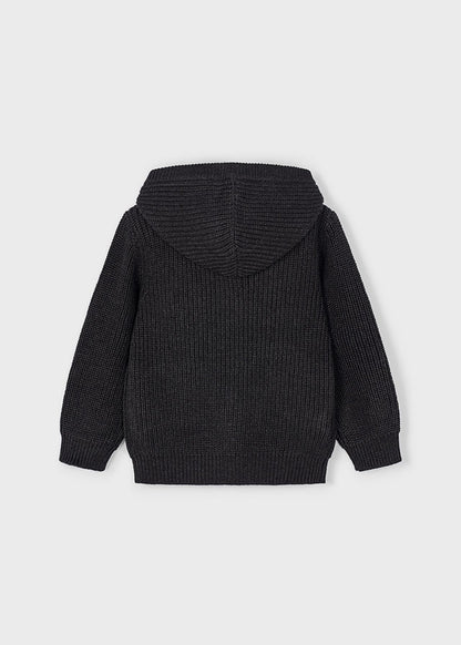 maglia bimbo tricot aperta cappuccio