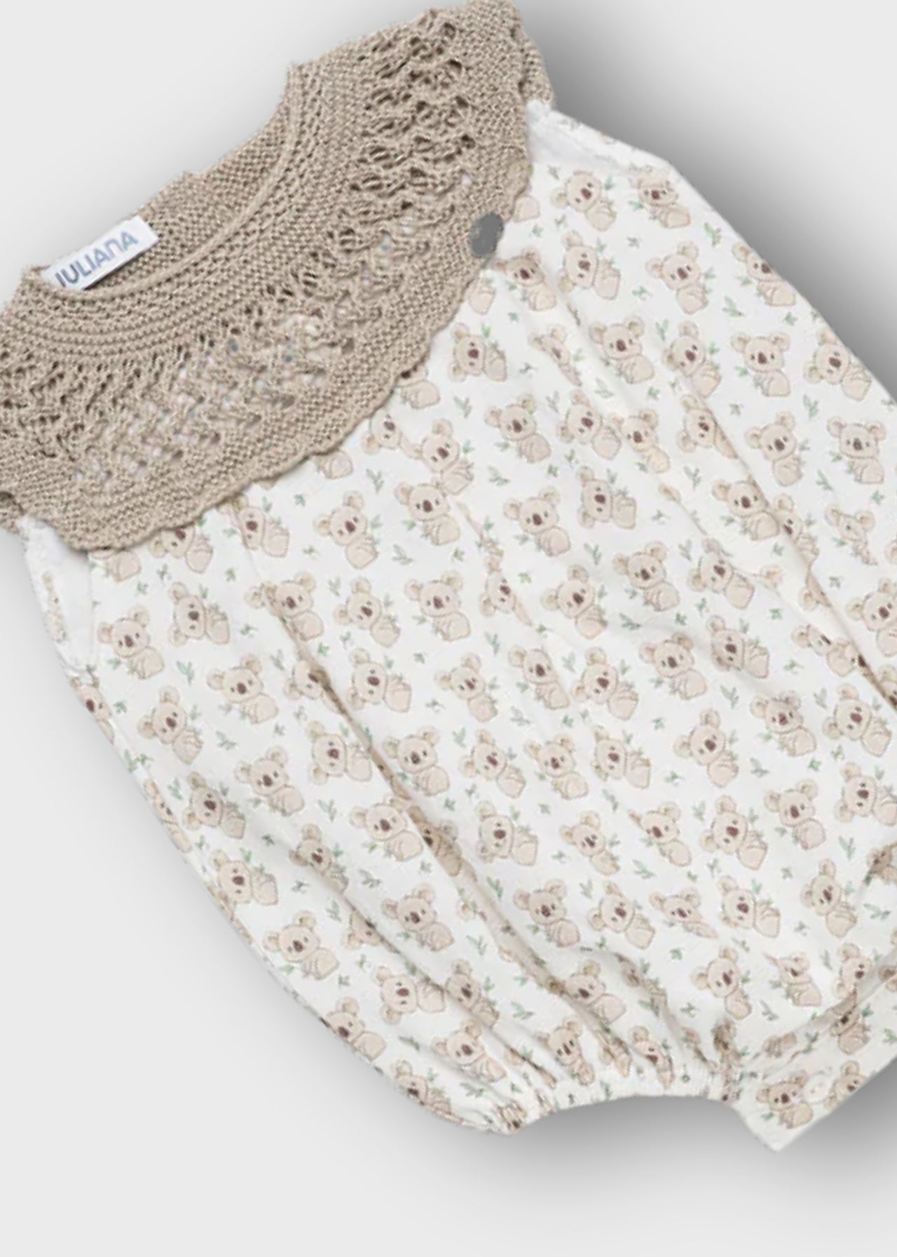 pagliaccetto neonata crochet corto