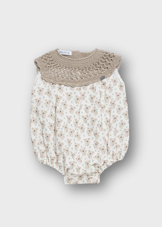 pagliaccetto neonata crochet corto