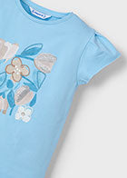 t-shirt bimba stampa fiori