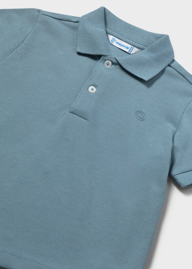 maglia polo neonato m/corta piquet