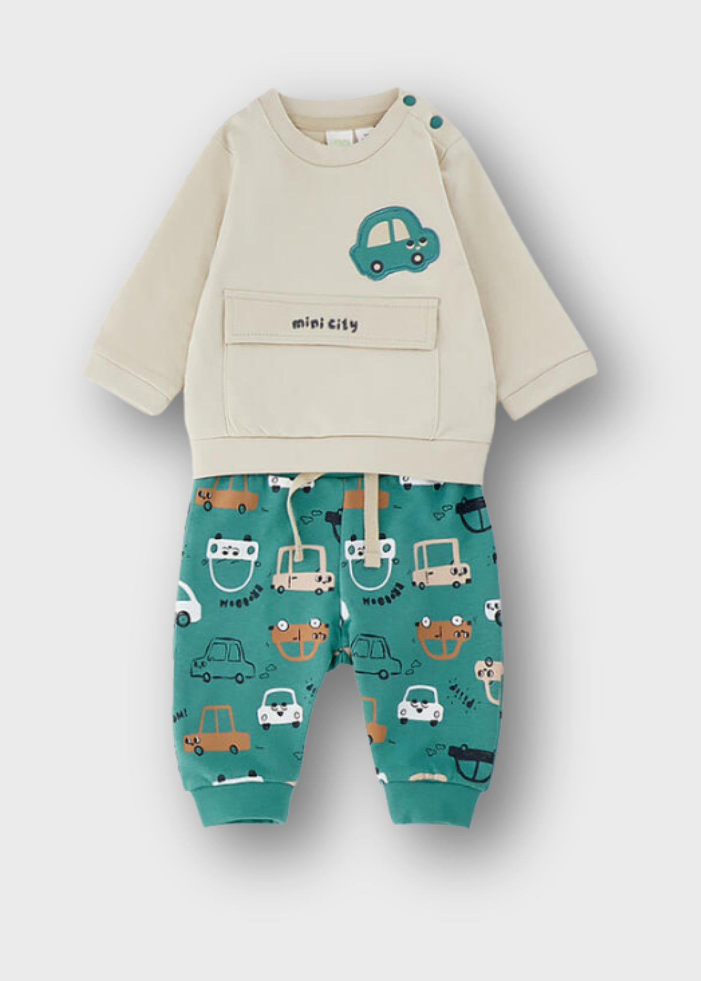 completo neonato cotone lungo