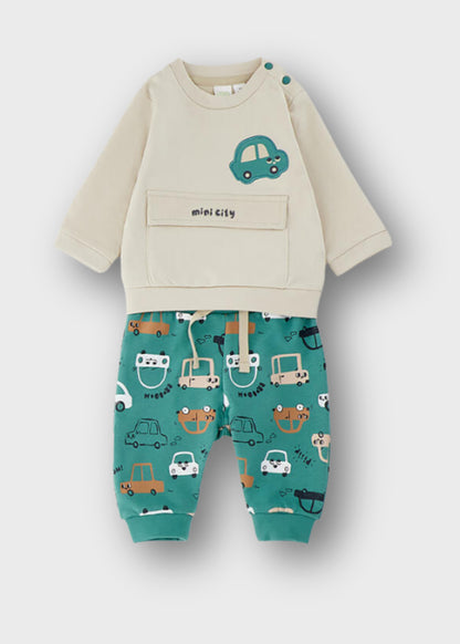 completo neonato cotone lungo