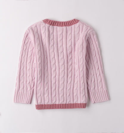cardigan bimba treccia